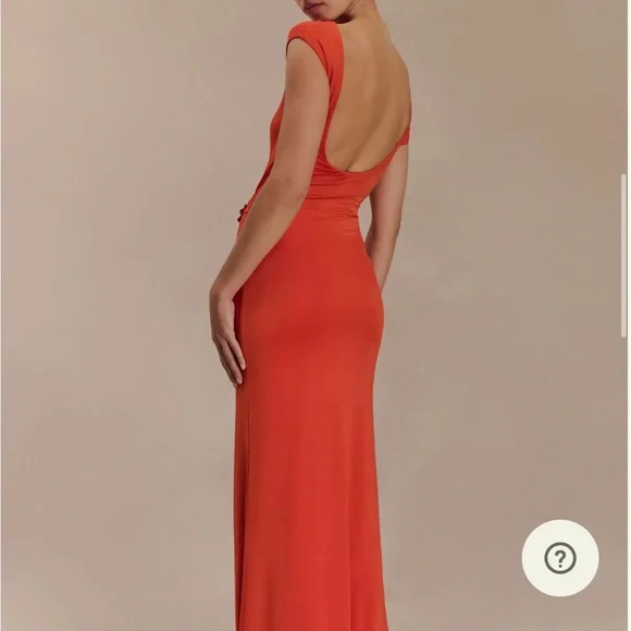 Meshki Kaida One Shoulder Orange Dress - Picture 2 of 4